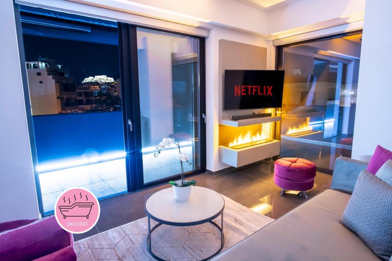 Luxury Penthouse With Acropolis View And Jacuzzi Apartment Athens Luaran gambar